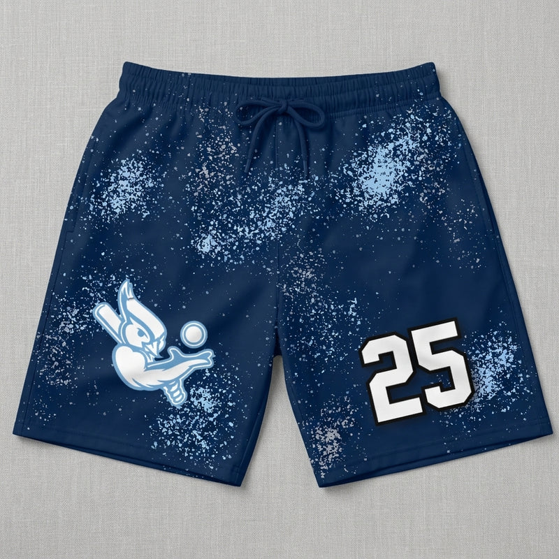 Blue Jays Custom Swim Trunks - Design 3