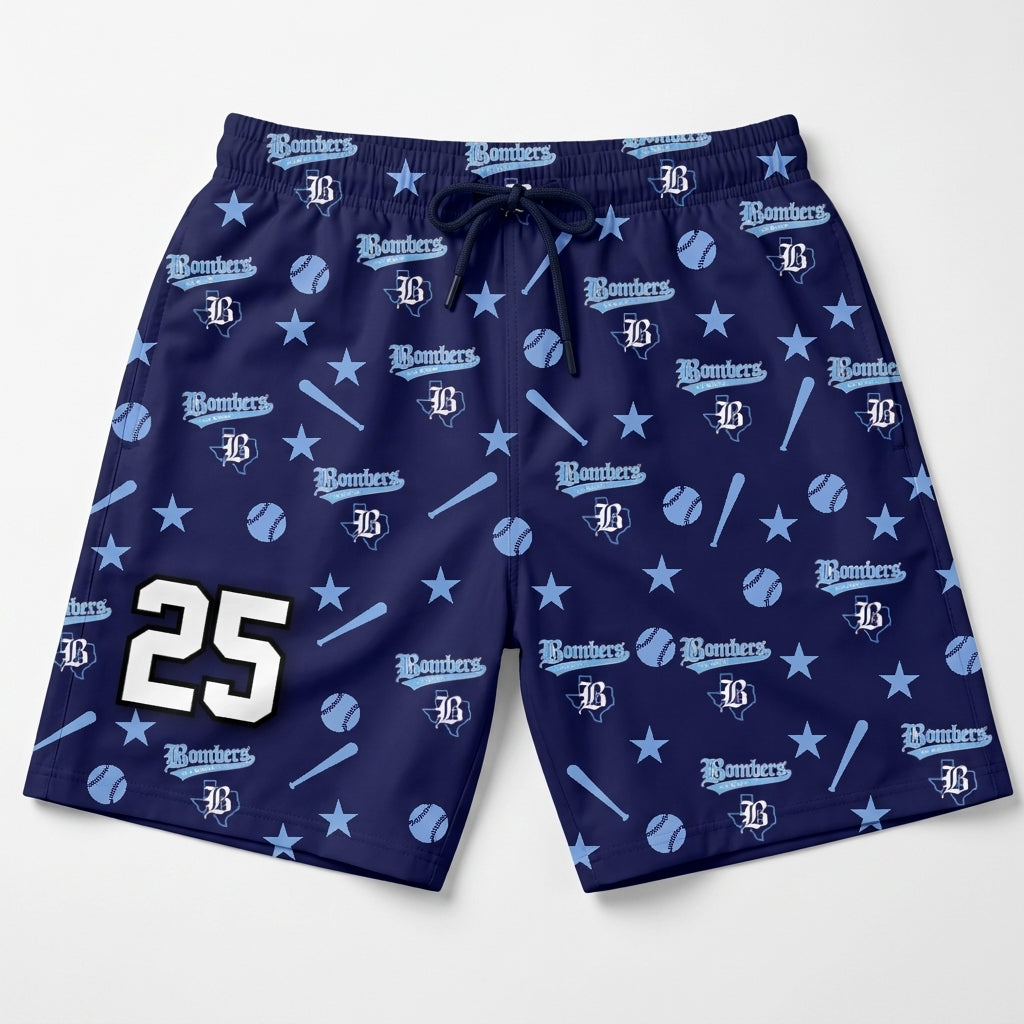 Bombers Custom Swim Trunks