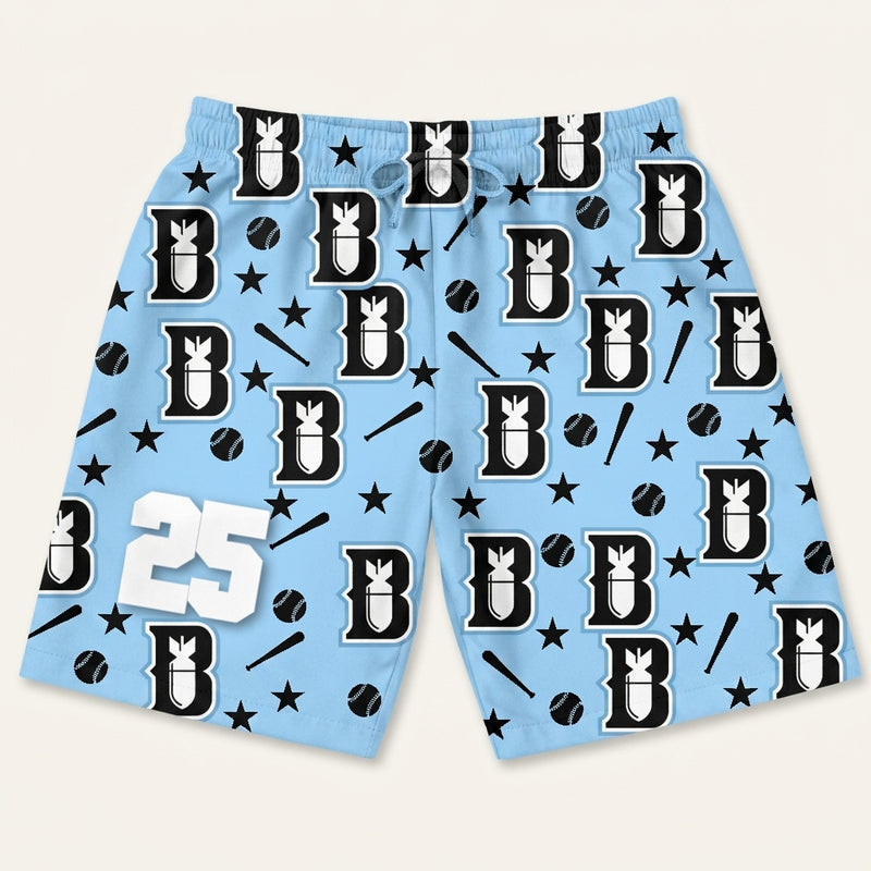 Bombers Custom Swim Trunks