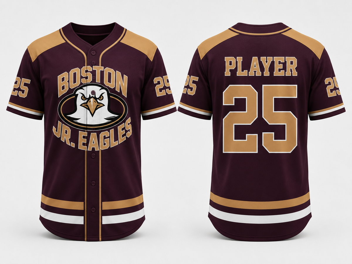 Boston JR Eagles Custom Baseball Jersey