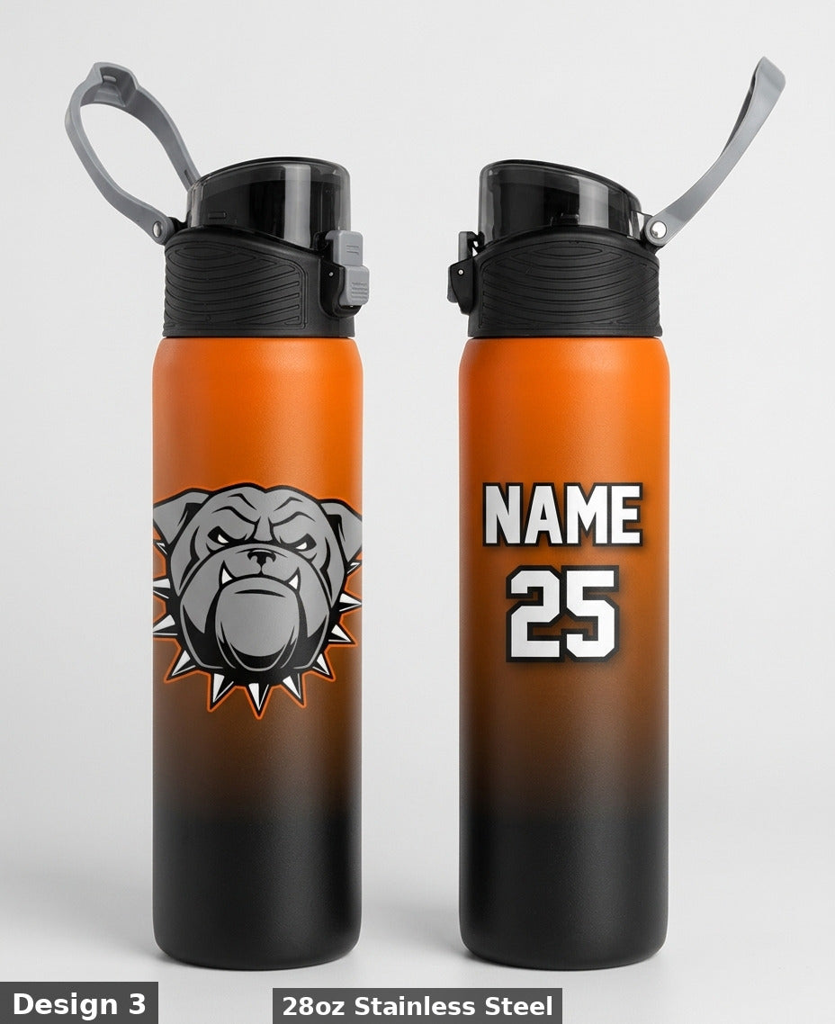 Bowie Bulldogs Custom Water Bottle