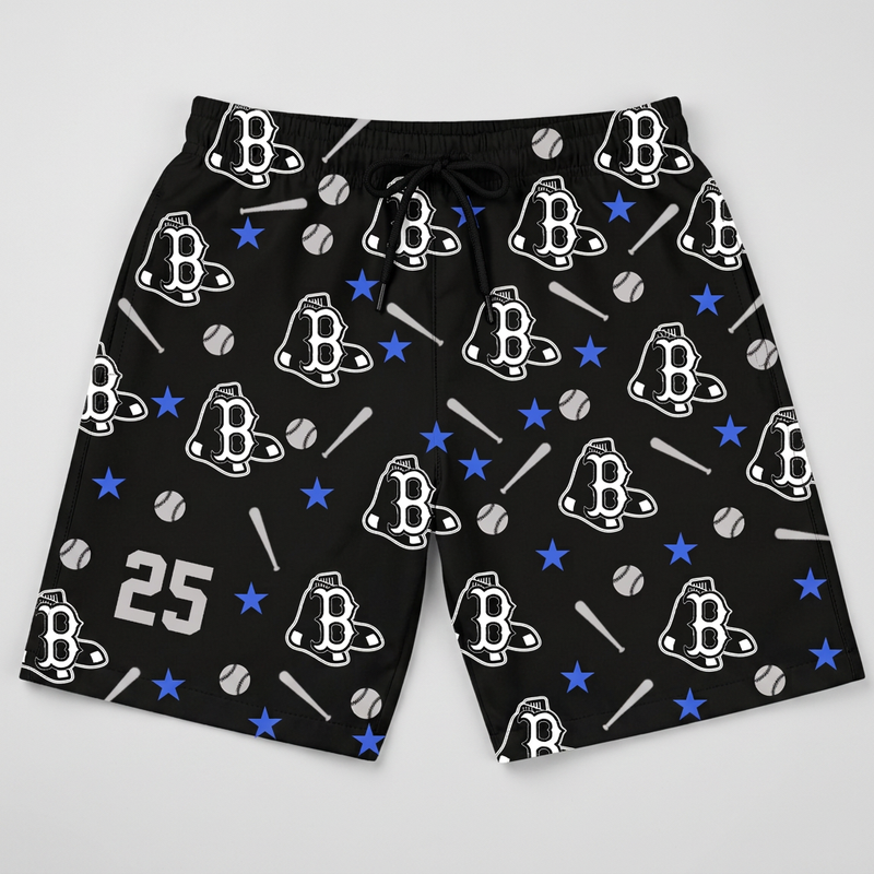 Bryant Black Sox Custom Swim Trunks