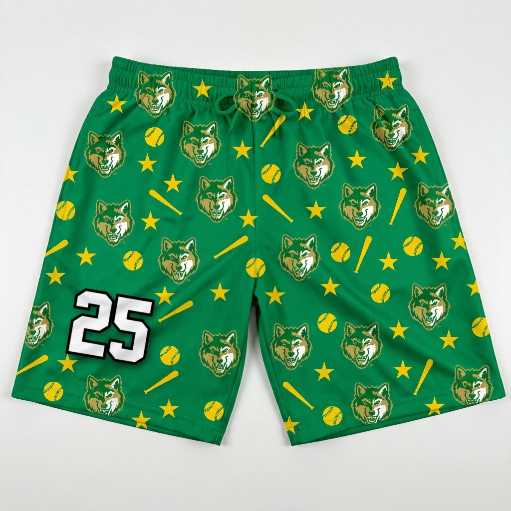 Buford Wolves Allstars Custom Swim Trunks