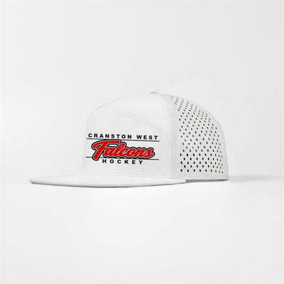 Blank Perforated Water Repellent Performance Snapback Golf Hat - Cranston High School West Falcons