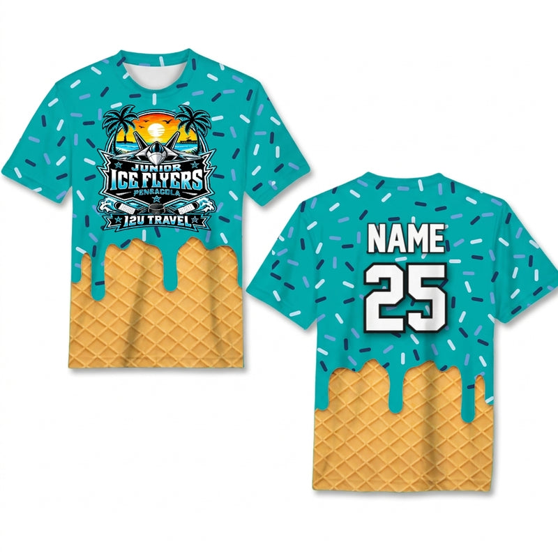 Jr Ice Flyers Custom Tee