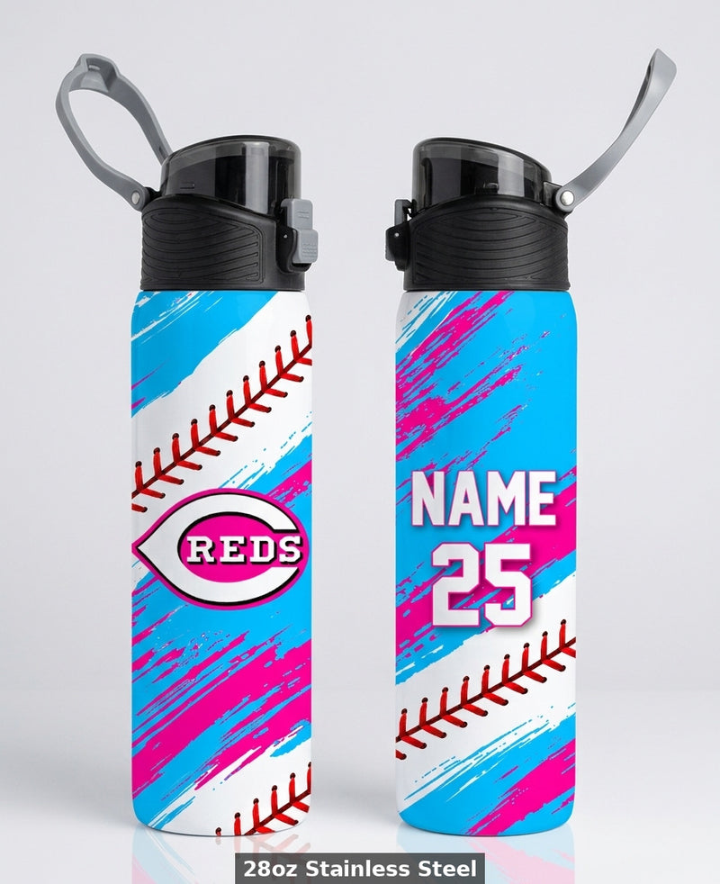 Chesire Reds Custom Water Bottle - Design 2