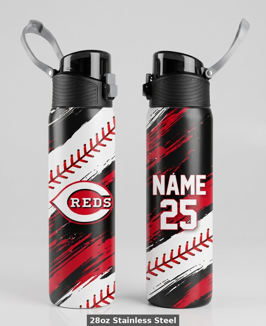Chesire Reds Custom Water Bottle - Design 3