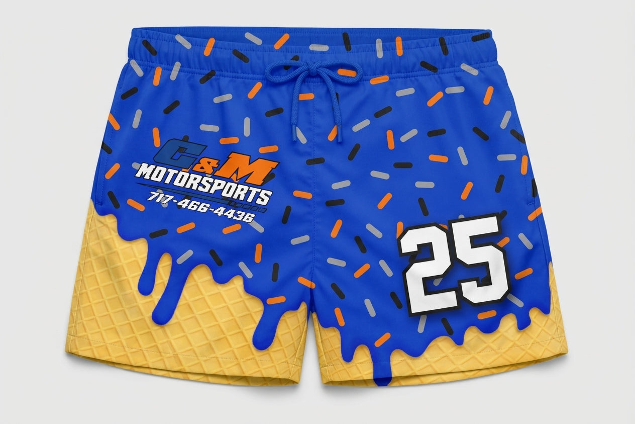 c&m Motorsports Custom Athletic Shorts