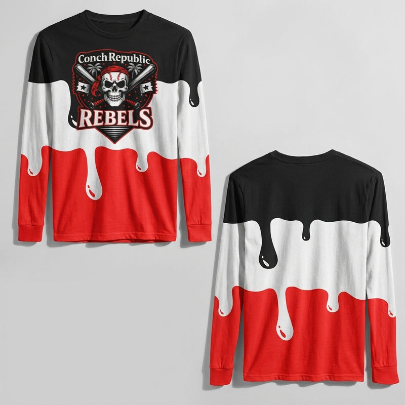 Conch Republic Rebels Custom Swim Shirt / Rash Guard - Design 2