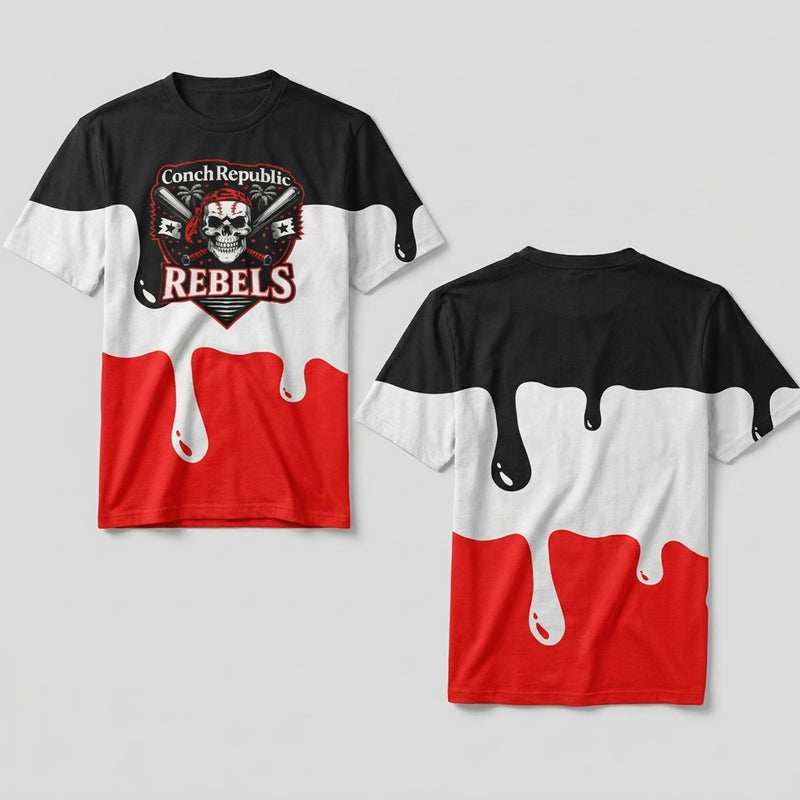 Conch Republic Rebels Custom Swim Shirt / Rash Guard - Design 2