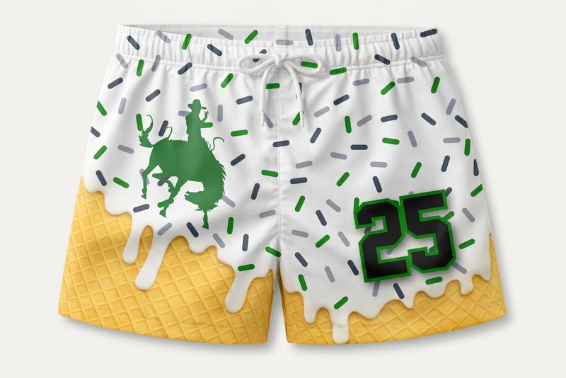 Cowboys Custom Swim Trunks