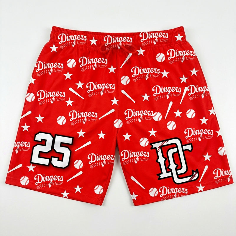 DC Dingers Custom Swim Trunks