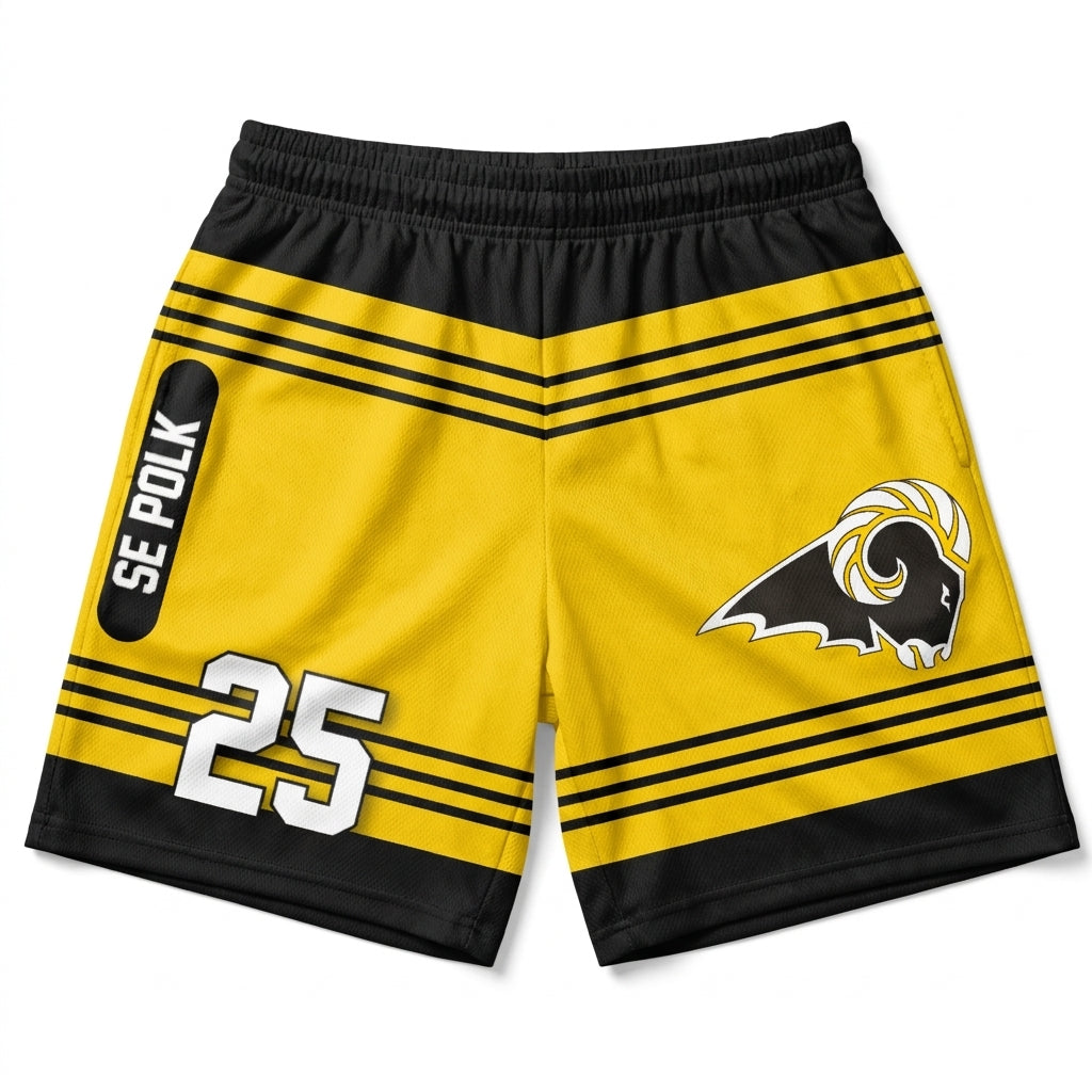 Delaware Elementary Custom Athletic Shorts - Design 12