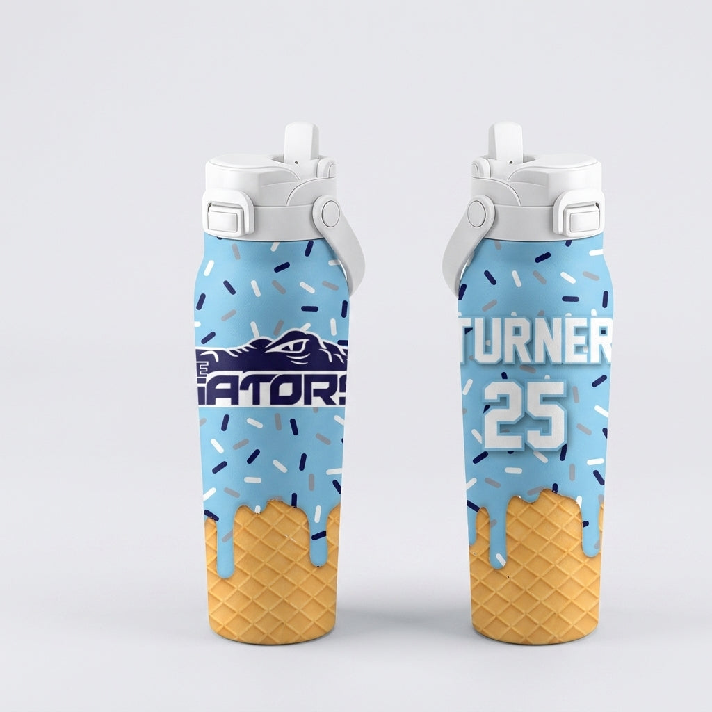 Delaware Gators Custom Water Bottle