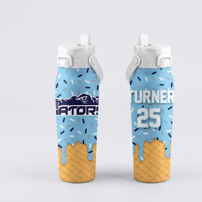 Delaware Gators Custom Water Bottle