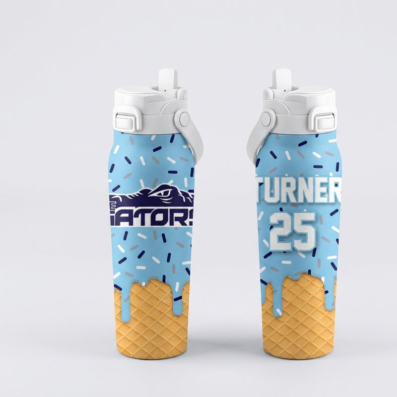 Delaware Gators Custom Water Bottle