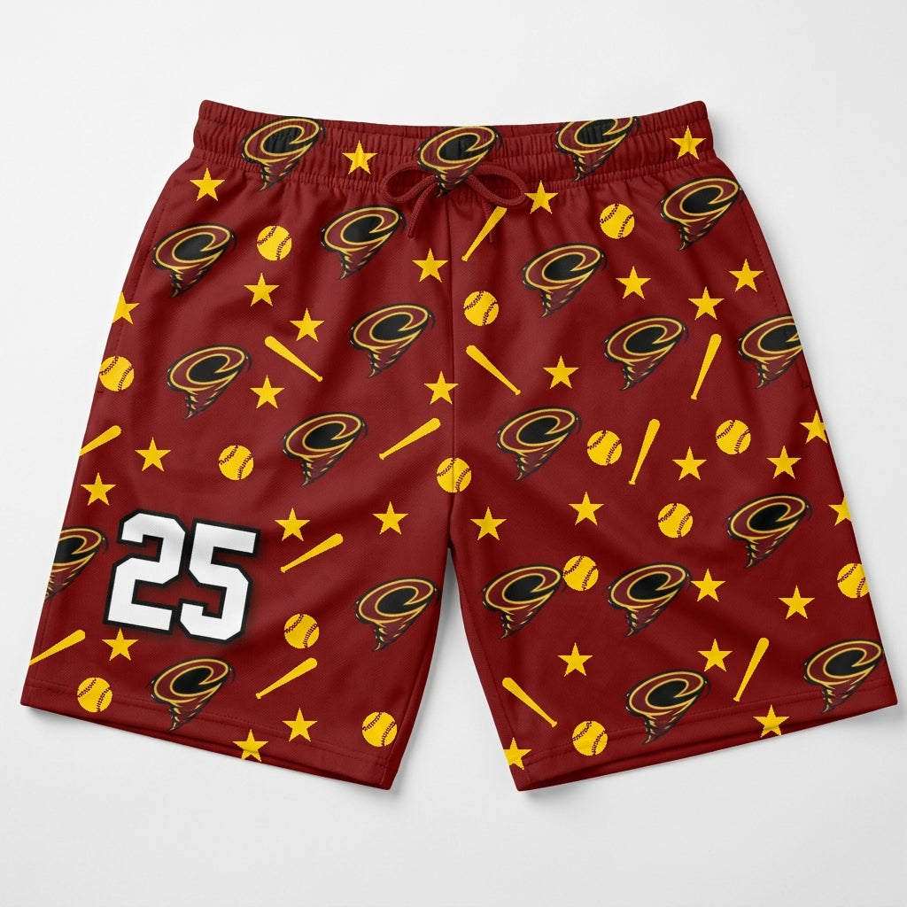 Denver Cyclones Custom Swim Trunks