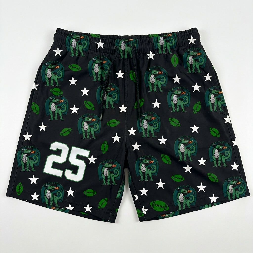 Duxbury Dragons Custom Athletic Shorts