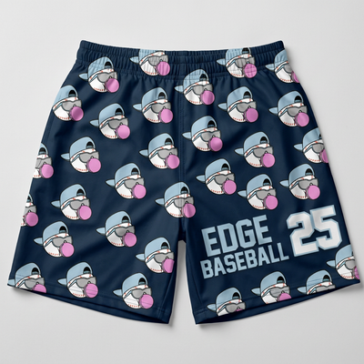 Edge Baseball Custom Swim Trunks