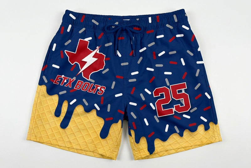 ETX BOLTS Custom Swim Trunks