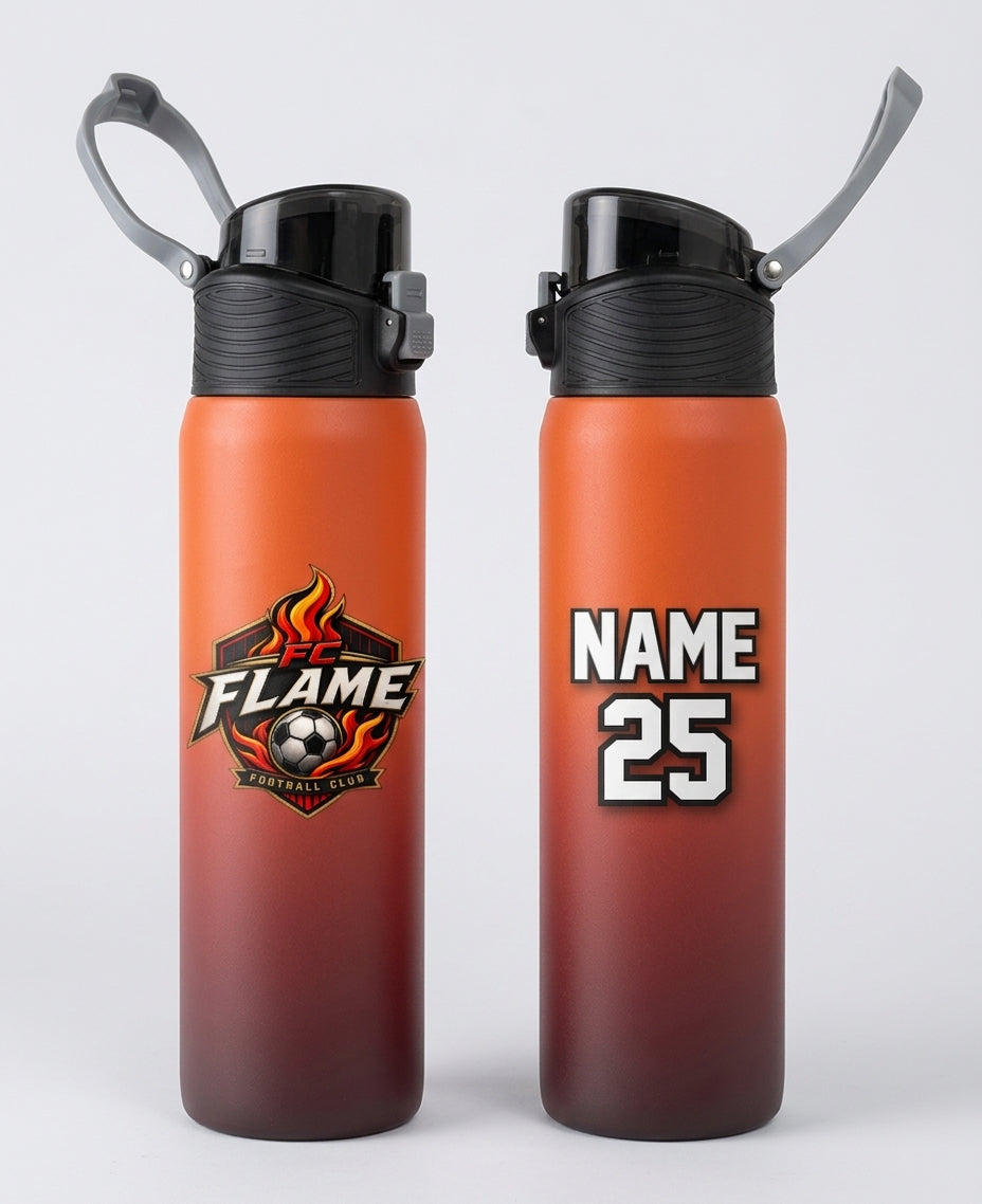 FC Flame Custom Water Bottle
