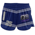 Monsterville QB Girls Athletic Shorts - Navy