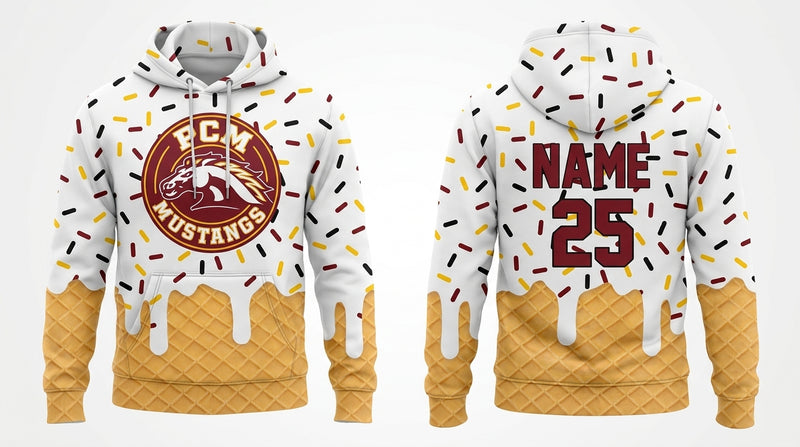 PCM Mustangs Custom Hoodie - Design 13