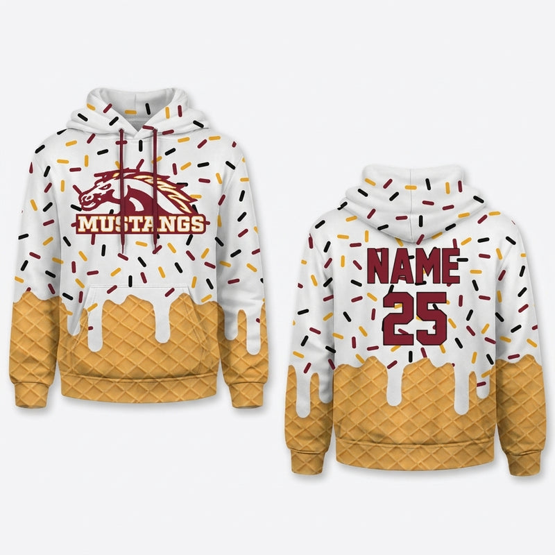 PCM Mustangs Custom Hoodie - Design 7