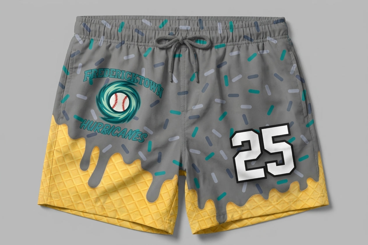 Fredericktown Hurricanes Custom Swim Trunks