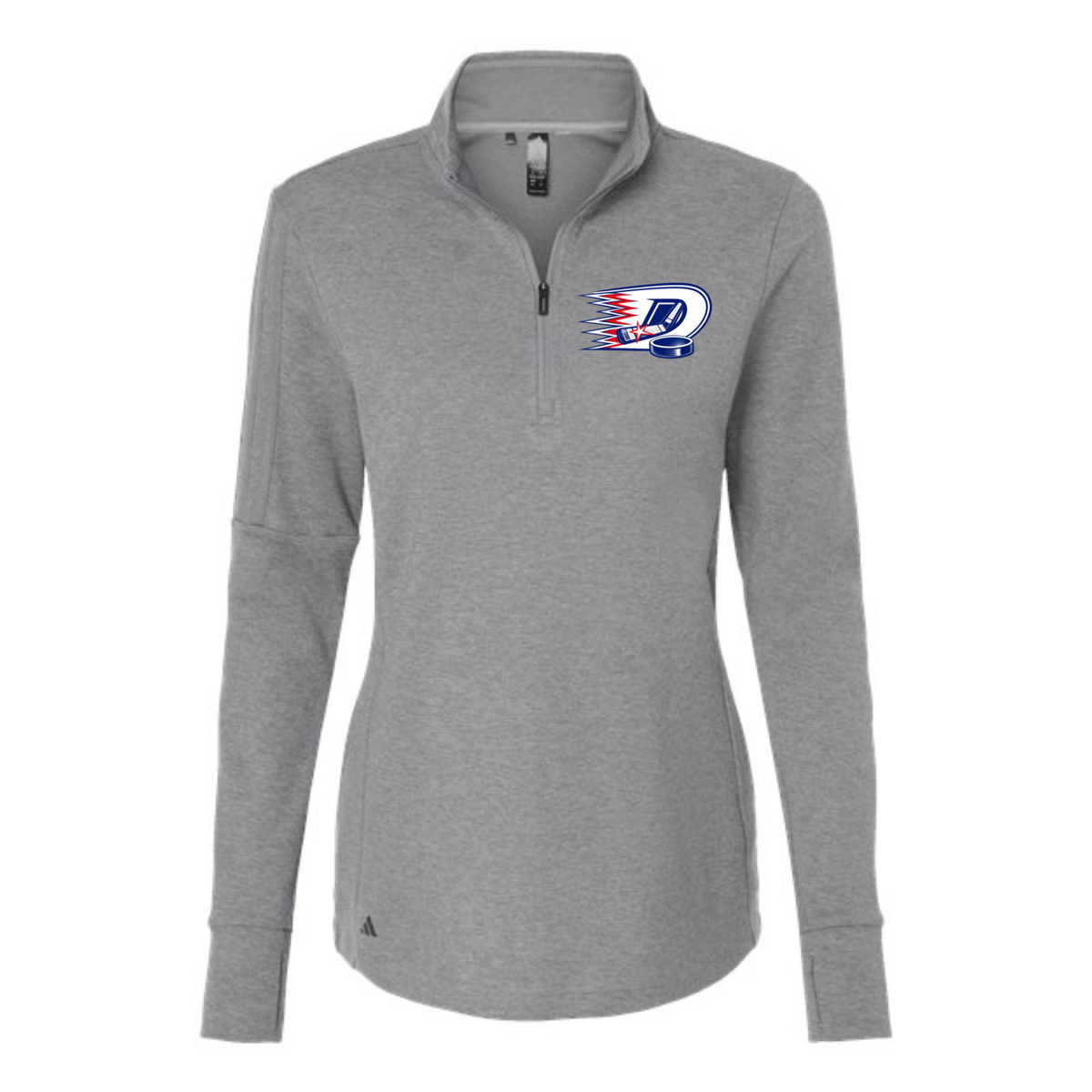 South Shore Dynamos Adidas Women's 3-Stripes Quarter-Zip Sweater Pullover - Design A