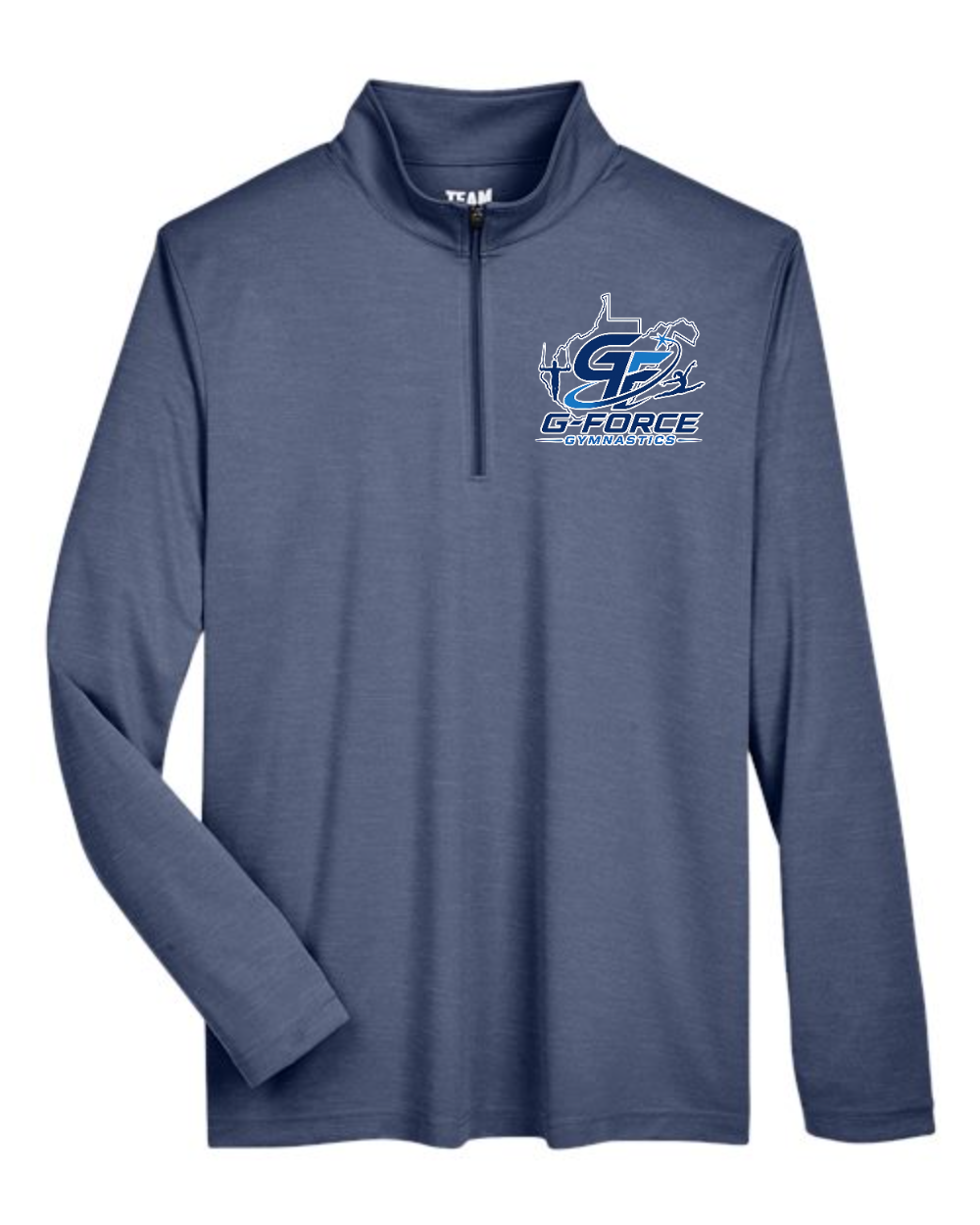 G-Force Gymnastics - Store Team 365 Men's Zone Sonic Heather Performance Quarter-Zip Pullover