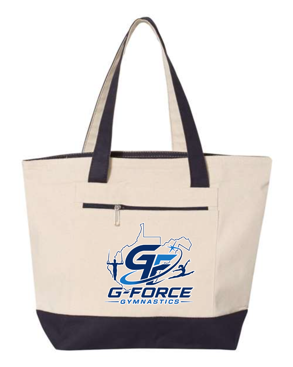 G-Force Gymnastics - Store Q-Tees Q1300 19L Zippered Tote