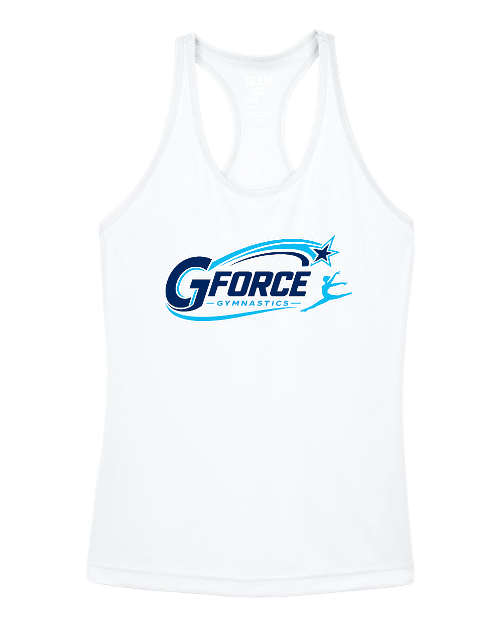 G-Force Gymnastics - Store Team 365 Women's Zone Performance Racerback Tank - Design 3