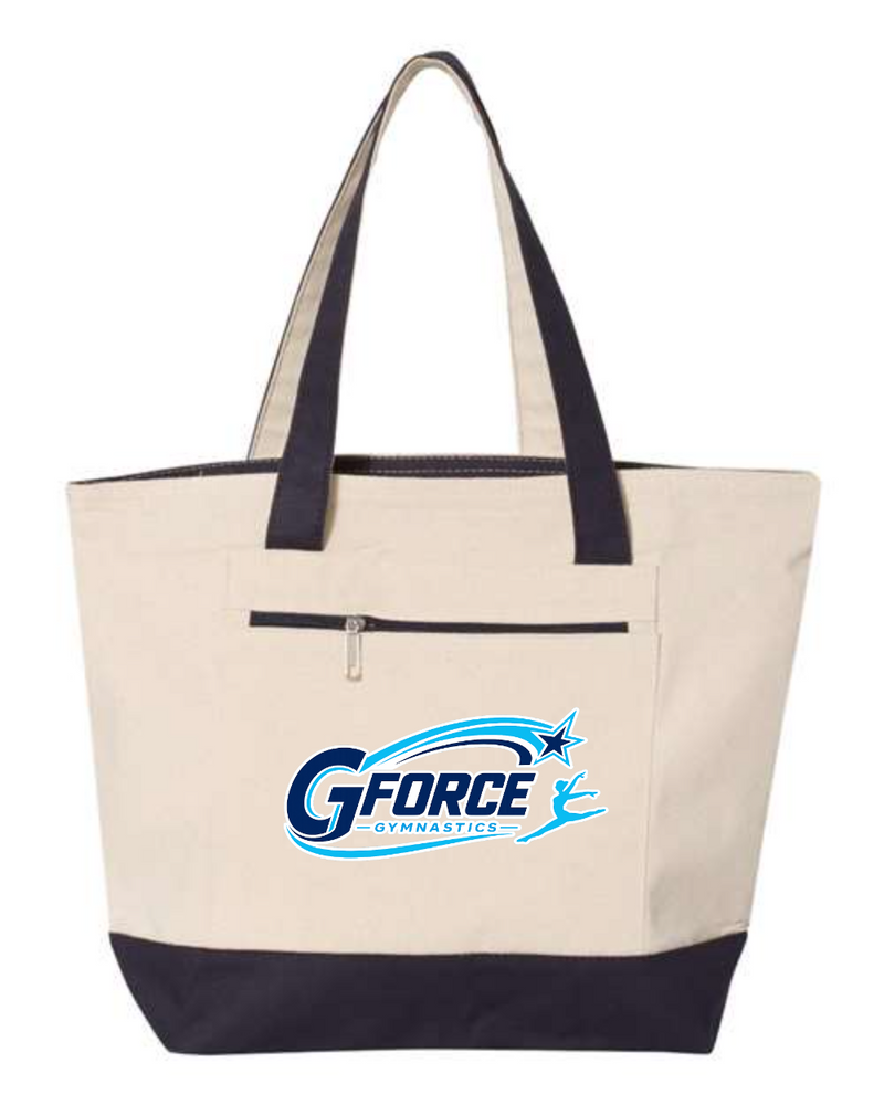 G-Force Gymnastics - Store Q-Tees Q1300 19L Zippered Tote - Design 2