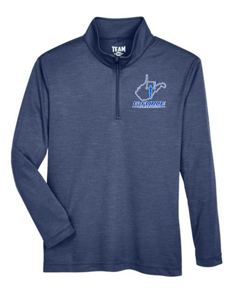 G-Force Gymnastics - Store Team 365 Youth Zone Sonic Heather Performance Quarter-Zip Pullover - Design 6