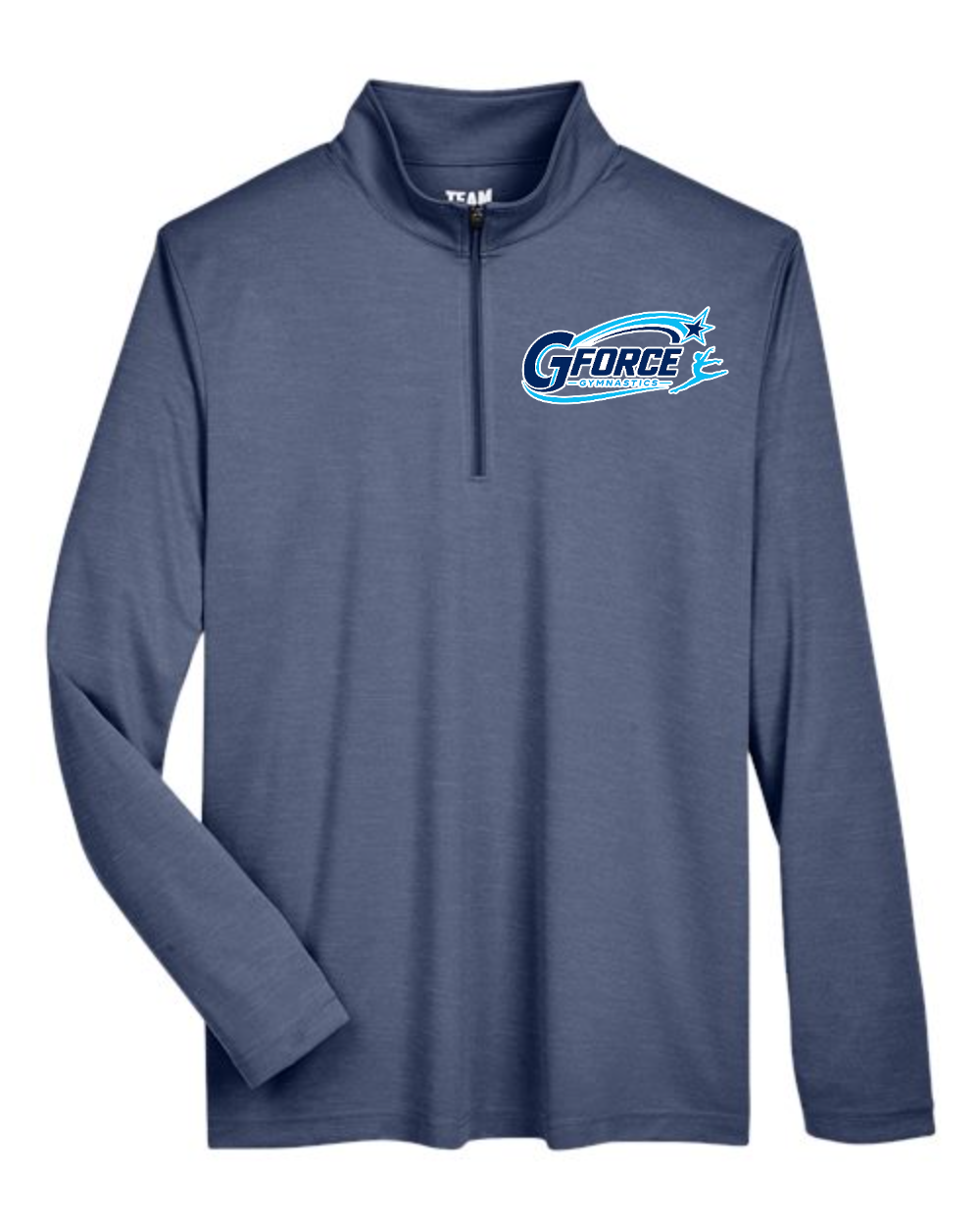 G-Force Gymnastics - Store Team 365 Men's Zone Sonic Heather Performance Quarter-Zip Pullover - Design 3
