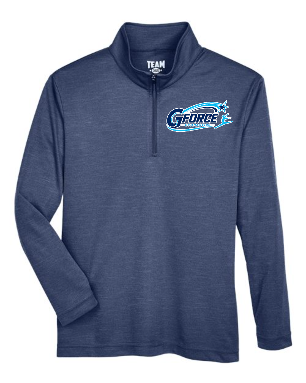 G-Force Gymnastics - Store Team 365 Youth Zone Sonic Heather Performance Quarter-Zip Pullover - Design 4