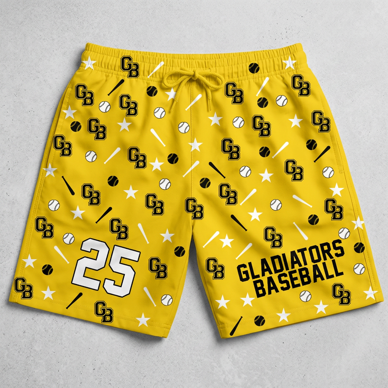 Gladiators Baseball Custom Swim Trunks