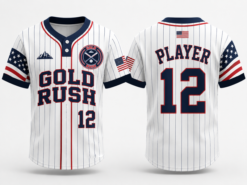 Goldrush Custom Baseball Jersey