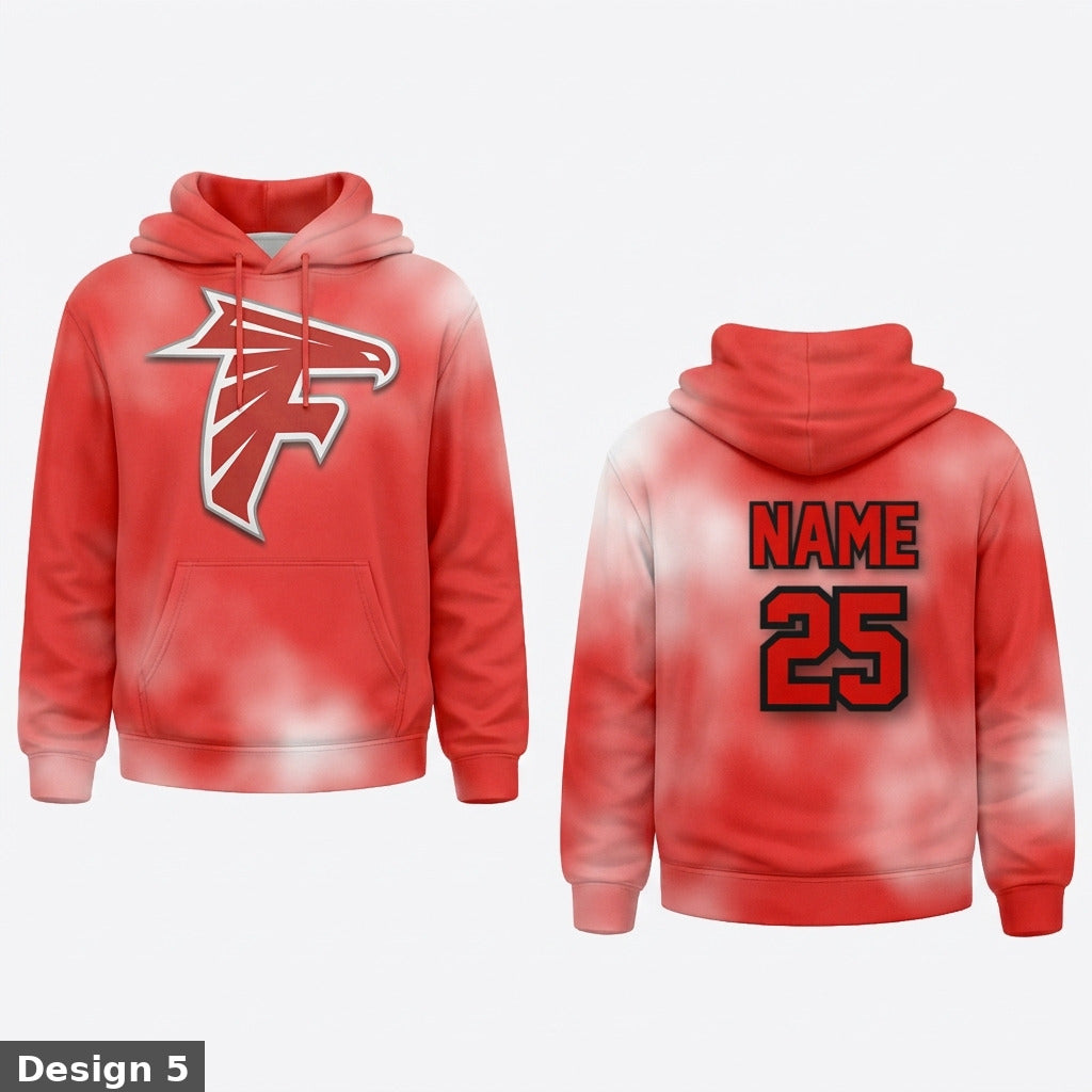 Field Falcons Custom Hoodie - Cotton Candy