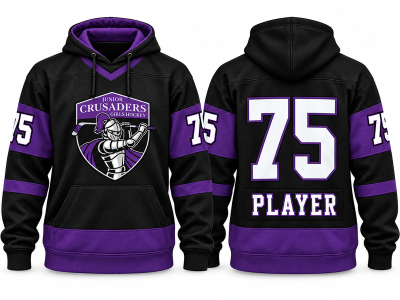 Jr Crusaders Girls Hockey Custom Hoodie