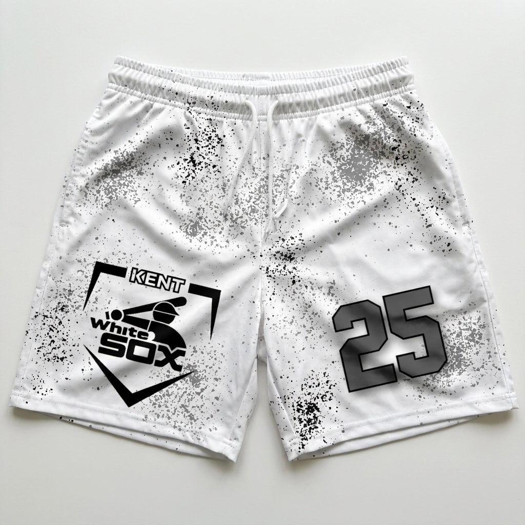 Kent White Sox Custom Athletic Shorts