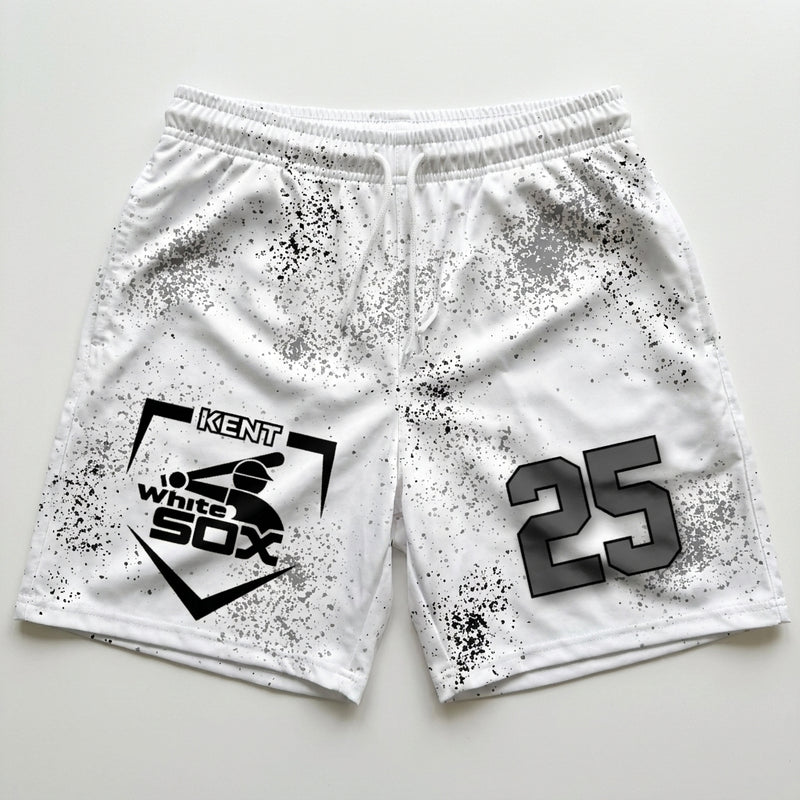 Kent White Sox Custom Athletic Shorts