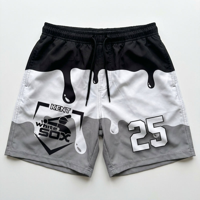 Kent White Sox Custom Swim Trunks