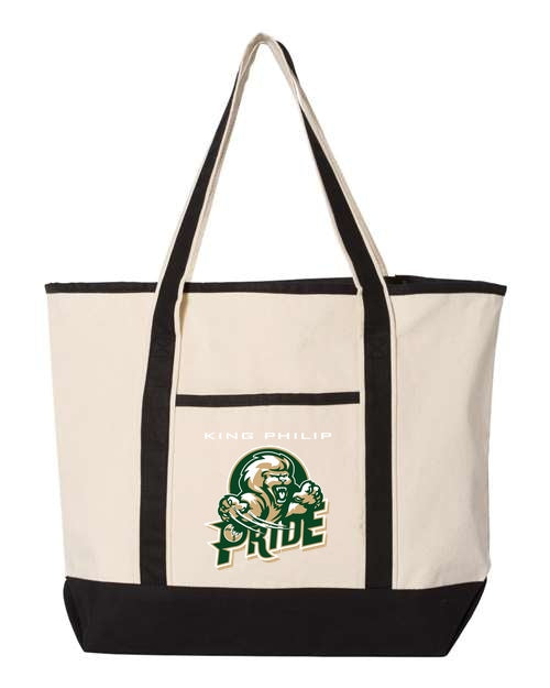 KP Pride 34.6L Large Canvas Deluxe Tote - Black