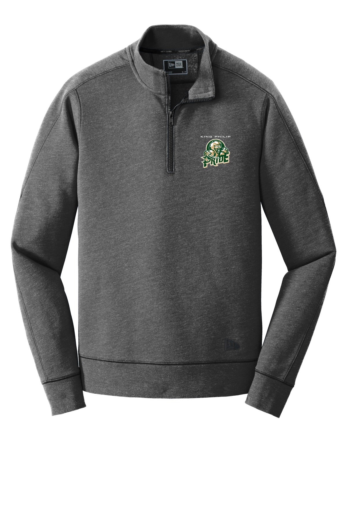 KP Pride New Era Tri-Blend Fleece 1/4-Zip Pullover. NEA512 - Black