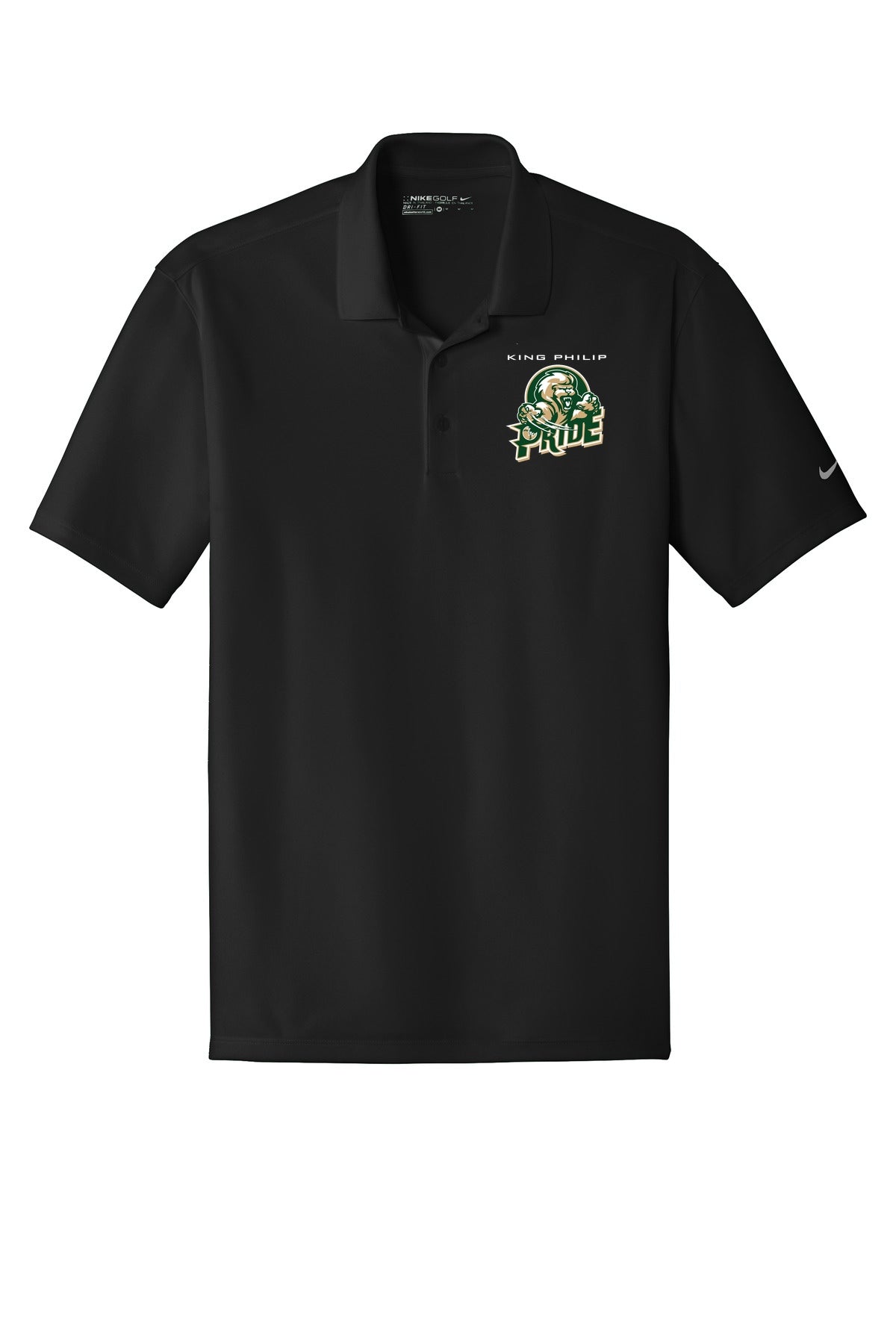 KP Pride Nike Dri-FIT Classic Fit Players Polo with Flat Knit Collar. 838956 - Black