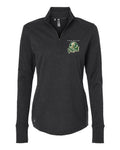 KP Pride Women's 3-Stripes Quarter-Zip Sweater Pullover - Black