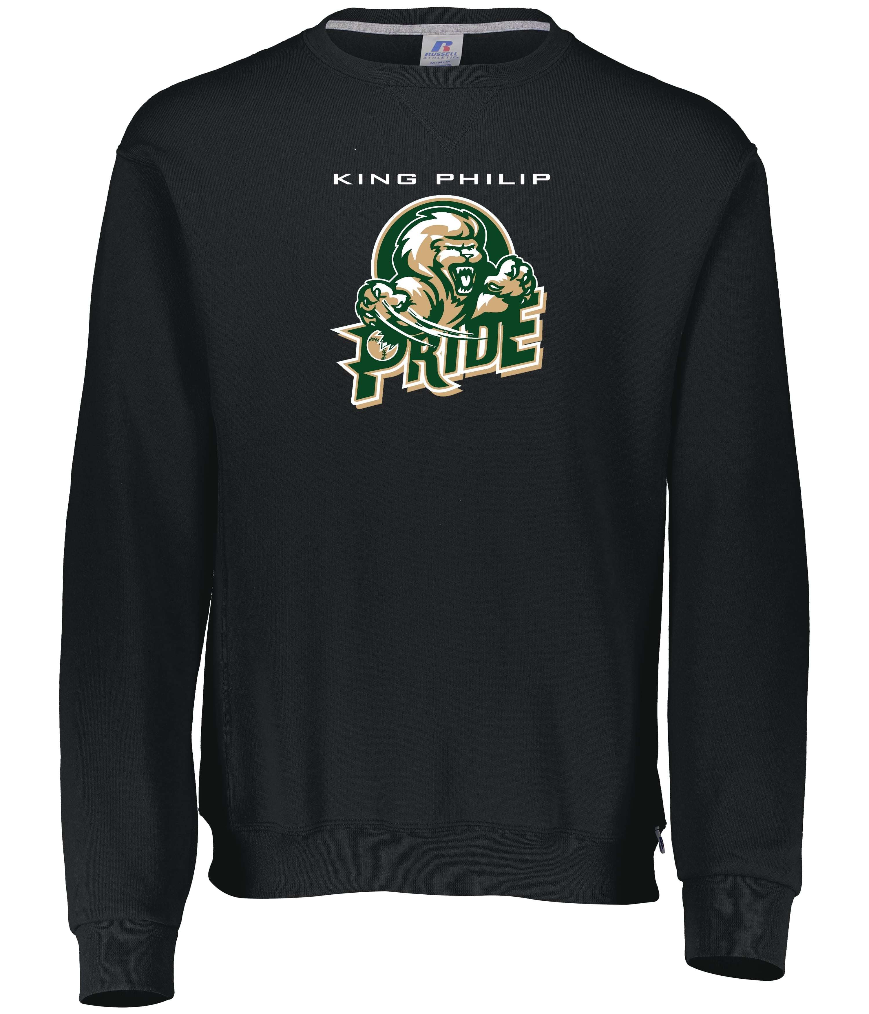 KP Pride Russell Dri-Power Fleece Crew Sweatshirt - Black