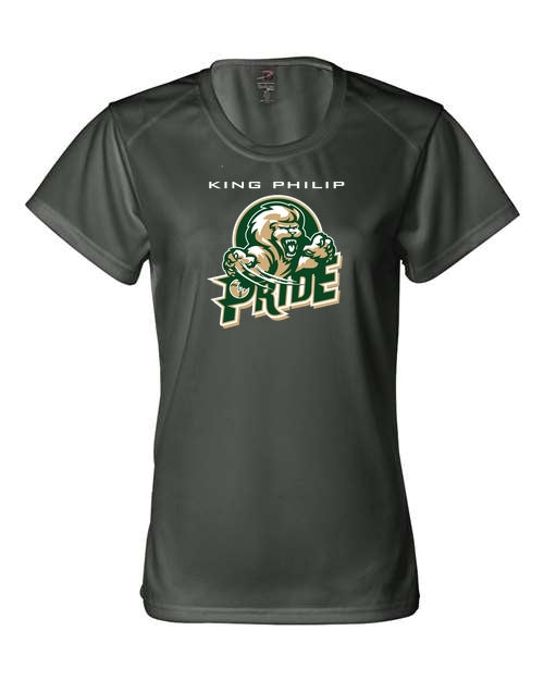 KP Pride Badger B-Core Women's Crewneck T-Shirt - Graphite
